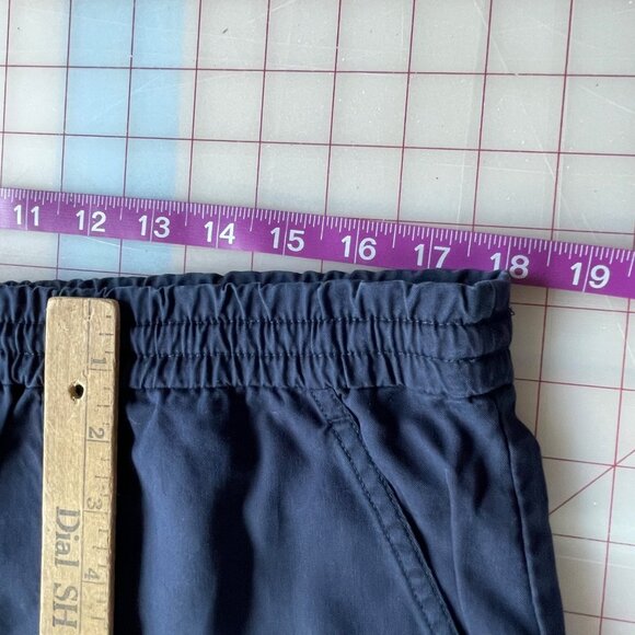 Lauren Ralph Lauren Skirt Large Navy Blue Maxi Slits Lyocell Pull On Beach Cozy - Picture 8 of 10